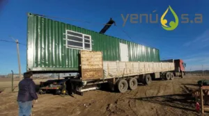 Alquiler de una oficina móvil de Yenú S.A.