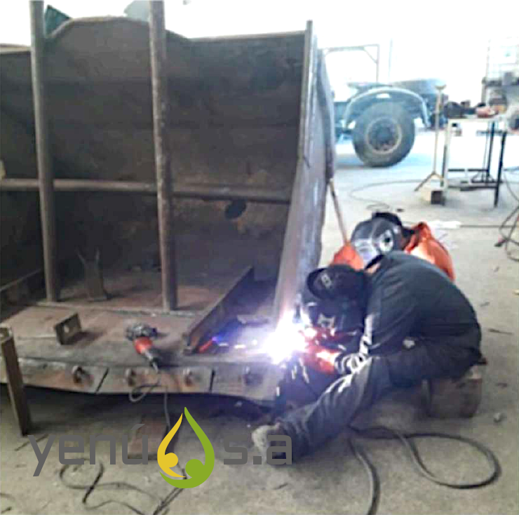 Reparación de una tolva en Yenú S.A.